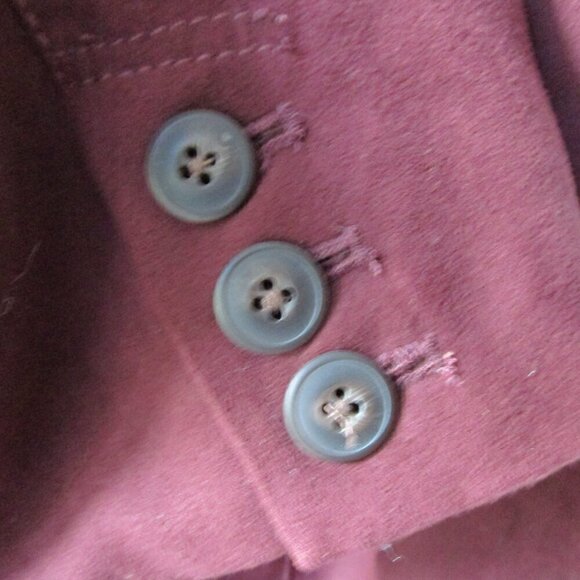 Cold Water Creek women's size L, Maroon Ultra Suede jacket, long sleeves, lined - Picture 8 of 16